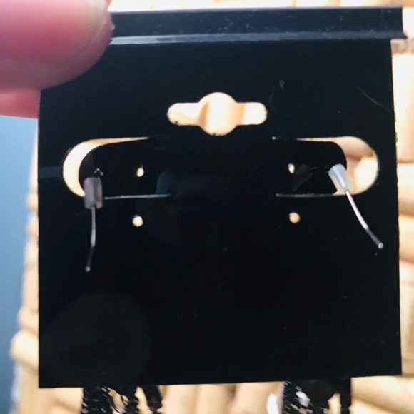 Black Statement Earrings - Picture 4 of 4